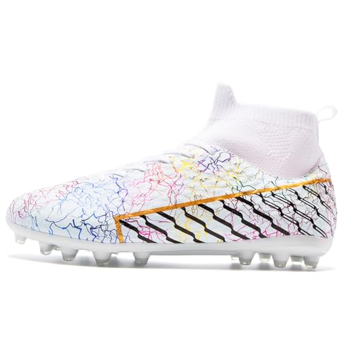 Youth Soccer Cleats - Lightweight High-Top Football Boots for Training3