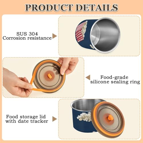 Contenedor hermético para café acero inoxidable 500 ml miniatura 5