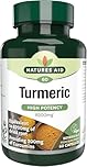 Natures Aid Turmeric 8200mg – High Strength Curcumin 200mg – Dried Root Whole Herb Extract – Supports Joint & Immune Health – Vegan, Non-GMO, Gluten-Free – 60 Capsules