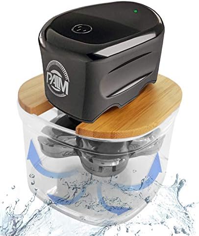 FitSand Bamboo Shaver Rinse Stand Compatible with Skull Shaver Palm 3 Head Electric Razor, Electric Pitbull, Palm, Butterfly Kiss, Butterfly Pro and Bald Eagle Shavers