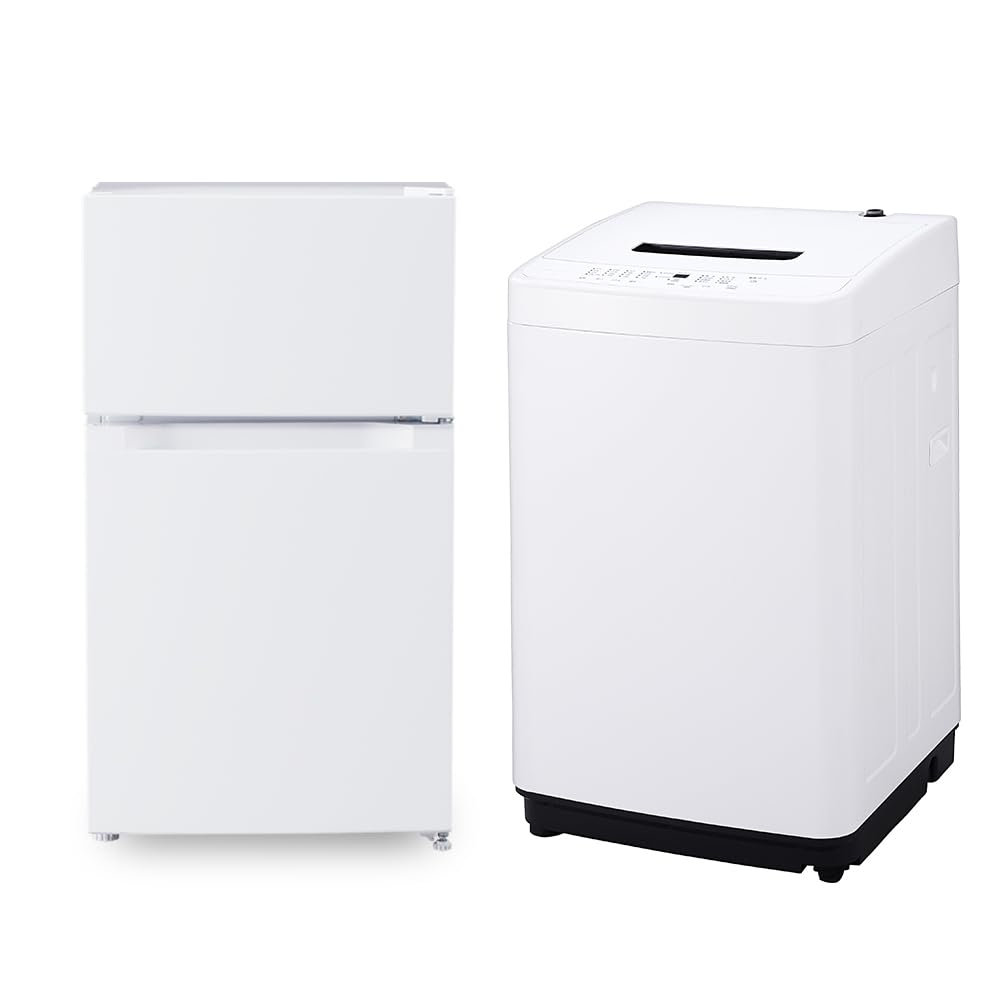 新生活応援　2023年製 家電2点　洗濯機5kg 冷蔵庫87L 一人暮らし Amazon.co.jp: 【新生活家電2点セット】アイリスオーヤマ 家電セット