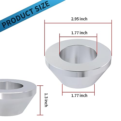 Image of Manual Tire Changer Centering Cone for 1.67 inch Diameter Center Post Car Truck Billet Aluminum Upgrade Wheel Balancer Hold Down Cone