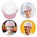 Hemobllo Fashion Chef Hat with Fine Mesh Breathable Top, Adjustable Pink Brim Cooking Cap for Men and Women, Food Service Kitchen Work Hat Suitable for Restaurant and Catering Use