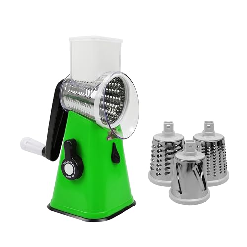 AMOS Rotary Cheese Grater & Slicer, Green