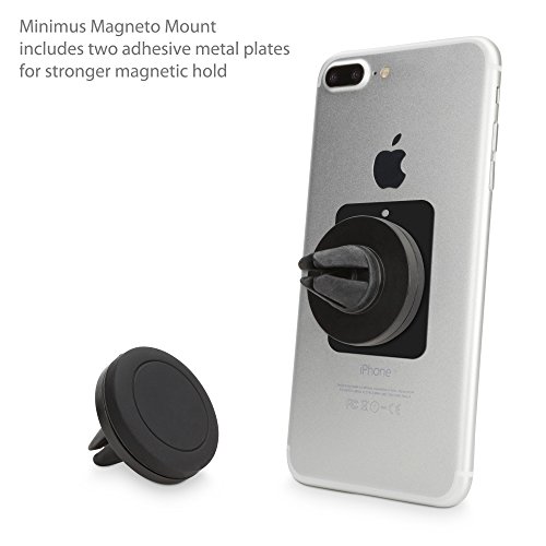 BoxWave Car Mount Compatible with Samsung Galaxy Z Flip 4 - Minimus MagnetoMount, Magnetic Car Mount, Magnetic Car Holder