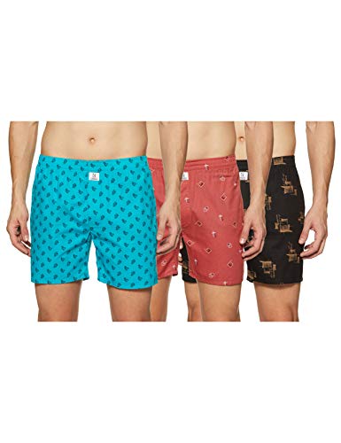 Image of Longies Men's Cotton Printed Regular Boxer Shorts