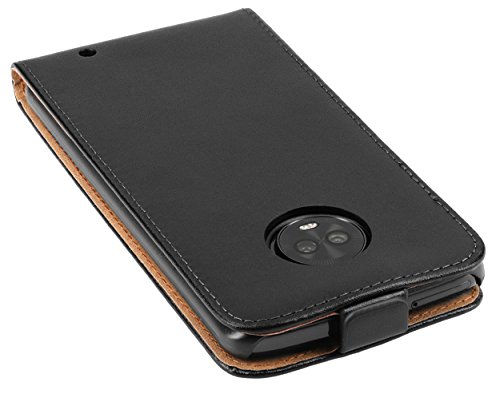 mumbi Flip Case Compatible with Motorola Moto G6 Plus Black - Image 4