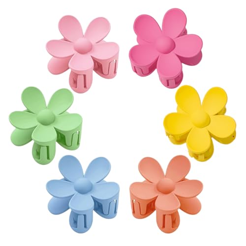 Clip Per Asciugamani Grandi – 2 Pezzi A Forma Di Fiore Blu – Mollette In Plastica Resistente Con Molla In Acciaio Zincato – Per Spiaggia, Piscina E Stendino