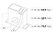 Current Transmitter, FCS2151-SD-10V Current Transducer Transmitter Transformer Sensor AC Current Converter 0-200A