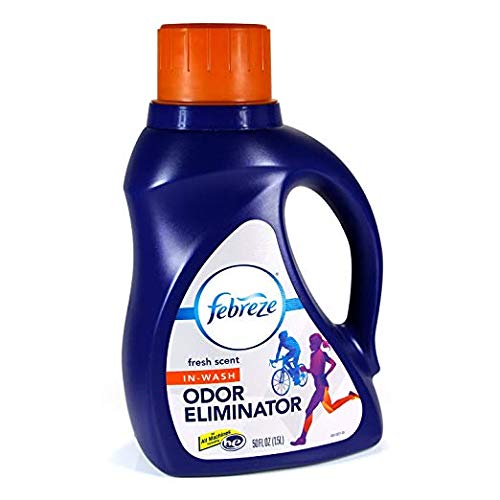 Febreze in-Wash Laundry Odor Eliminator, Fresh Scent, 50 Fluid Ounce (Pack of 1)