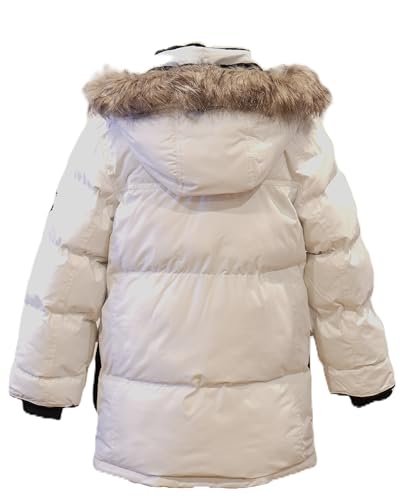 Image of Base Camp Parka Puffer for Boys Heavy Puffer Winter Jacket with Hood and Removable Faux Fur