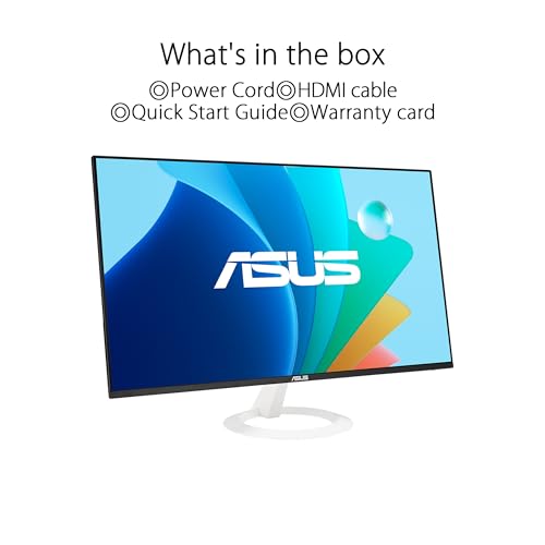 VZ24EHF-W Monitor Gaming Eye Care 24” pollici (23,8) Full HD (1920x1080), IPS senza cornice, 100 Hz, Adaptative-Sync, Tempo di risposta 1 ms (MPRT), HDMI, Filtro Luci Blu, Antisfarfallio, Bianco - Monitor - Immagine 6