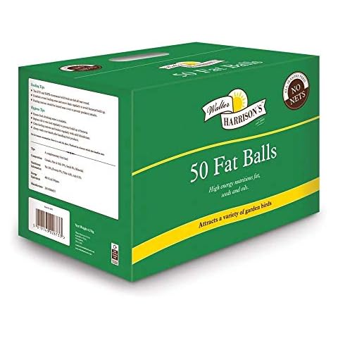 Walter Harrison's Wild Bird Fat Balls Premium High Energy Food For The Winter x 50 Cover