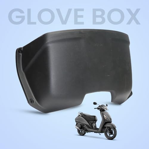 Image of TVS Glove Box for Jupiter, Front Storage Box Provides Spacious Storage Solution with Secure LockingMechanism | Keeping Items Safe During Rides | Bike Accessories for Long Ride | (Color:Black)
