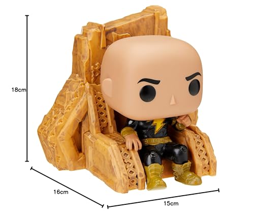 Funko Pop! Deluxe: DC - Black Adam on Throne- Figurine en Vinyle à Collectionner - Idée de Cadeau - Produits Officiels - Jouets pour Les Enfants et Adultes - Movies Fans