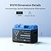 BLUETTI 12,8V 100Ah LiFePO4 Lithium Batterie mit Bluetooth, Eingebautes 300A BMS, 6000+ Zyklen, IP65 Wasser- & staubdicht, 10 Jahres Lebensdauer für RV, Boot, Solar Off-Grid