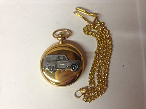 Montre gousset AUSTIN A35 montre de poche quartz or poli avec motif de voiture