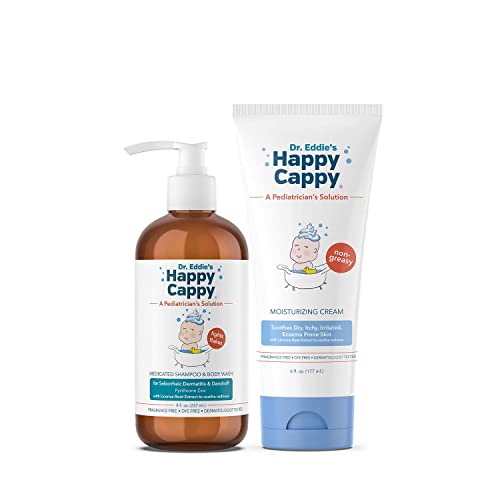 Happy Cappy Medicated Shampoo and Body Wash and Moisturizing Crea...