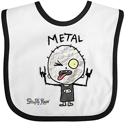 inktastic Metal Face Baby Bib - Gus Fink Studios