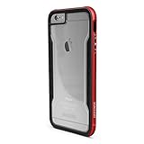 iPhone 6 Plus ONLY X-Doria Defense Shield Military Grade Drop Tested TPU & Aluminum Protective Case, Red (Not for iPhone 6s Plus)