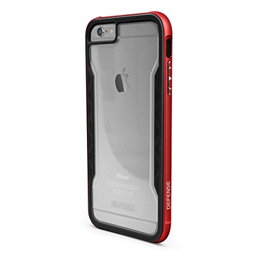 X-Doria iPhone 6 Plus ONLY Defense Shield Military Grade Drop Tested TPU & Aluminum Protective Case, Red (Not for iPhone 6s Plus)