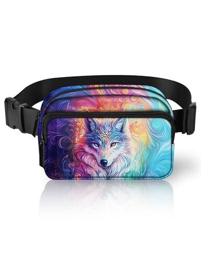 Image of Wolf Fanny Pack Lightweight Belt Bag Fashion Waist Pouch | Waterproof, Crossbody Bags for Women, Sports, Running, Traveling, Hiking