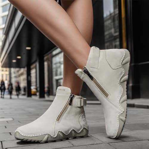 Climatelight Women's Waterproof Casual Fashion Ankle Booties For Commuting Walking Shoes Cozy Boots Slip-on Driving Running Shoes4