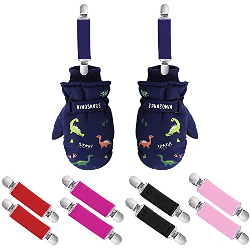 Image of UTTPLL Glove Clips Stainless Steel Gloves Clips For Kids Babys Toddlers Winter Boys Girls Elastic Mitten Clips