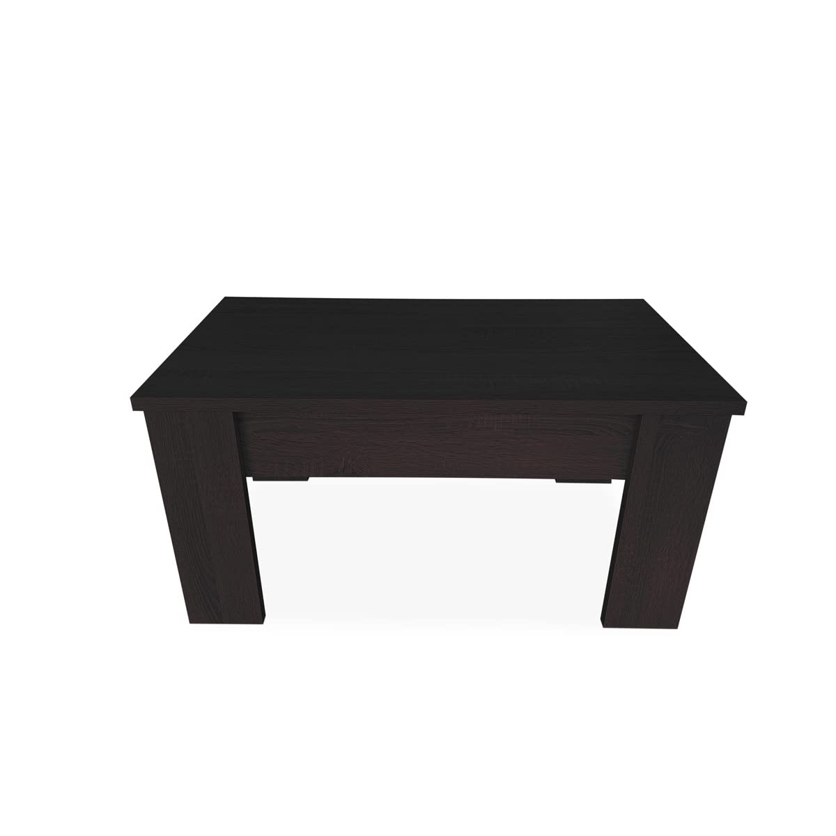 mattfy - Mesa de Centro para el Café/Té, Elevable, Mesita de Salón o Comedor, Color Wengue, Medidas: 90 cm (Ancho) x 50 cm (Fondo) x 46/57 cm (Alto)