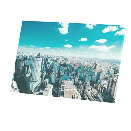 Paysage Urbain Tableau Décoratif Toile Imprimée Gratte-Ciel