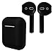 AirPod Skins, Silicone Charging Case, Eartips Bundle (Matte Black)