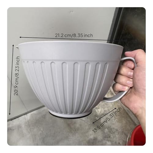 Tazón Grande para Batir Huevos y Mezclar con Pico Gris miniatura 7