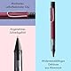 Lamy AL-star black purple Kugelschreiber - leichter Kuli mit transparenten, ergonomischen Griff & Gehäuse aus Aluminium - inkl. Großraummine M 16 in schwarz