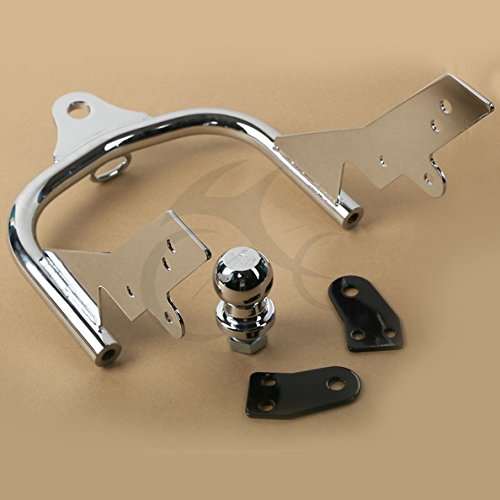 image for TCMT Motorcycle Chrome Trailer Hitch + Ball Fits For Harley Davidson F
