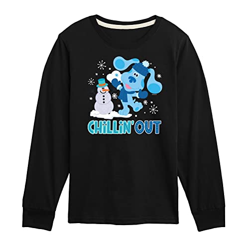 HYBRID APPAREL - Blues Clues and You - Chillin with My Snowmies - Toddler and Youth Long Sleeve Graphic T-Shirt