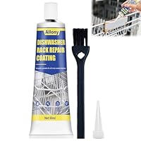 ALLONY Spülmaschinenkorb Rost Reparatur, 50ML Flüssiggummi, Rostschutz, Dichtungsmasse Wasserdicht, Geschirrspüler Korb Reparatur Gummi, Oxidationsbehandlung, Reparaturgummi für Geschirrspülerkörbe