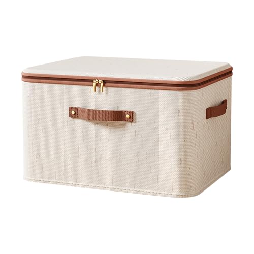 Fabric Storage Bins - Foldable Large Capacity Organizer, Breathable Cloth