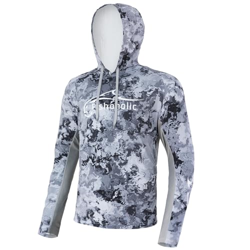 Fishoholic UPF 50 Performance Fishing Shirt - Long Sleeve Hoodie - Loose Keg Fit - Breathable Quick Dry Sun Protection