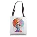 Womens Black Queen Afro Melanin Dripping Juneteenth Tote Bag