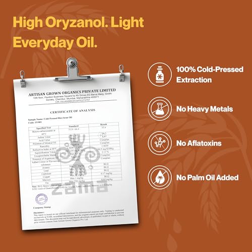 Image of Zama Organics Cold Pressed Rice Bran Oil 5L PET Bottle | Cooking Oil for Deep Frying & Stir Fry | Oryzanol Rich Oil | High Smoke Point | Light & Neutral Taste | Daily Use Edible Oil