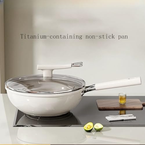 Wok de cerámica 32 cm con tapa antiadherente miniatura 3