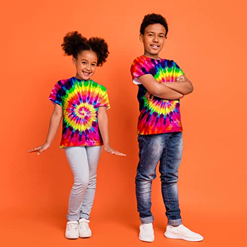 Image of Kids Tie Dye Shirt 6-18 Years Children Hippies Senior Tie-Dye Tee Tshirt for Boys' Girls'