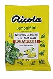 Ricola Sugar Free Lemon Mint Herbal Cough Suppressant Throat Drops, 19ct Bag, Pack of 2