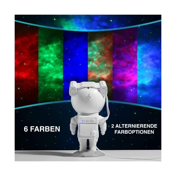 SWIFTVEIN LED-Sternenhimmel Projektor Astronaut, Galaxy Light mit Fernbedienung und Timer, Sternenprojektor Kinder und… – Bild 3
