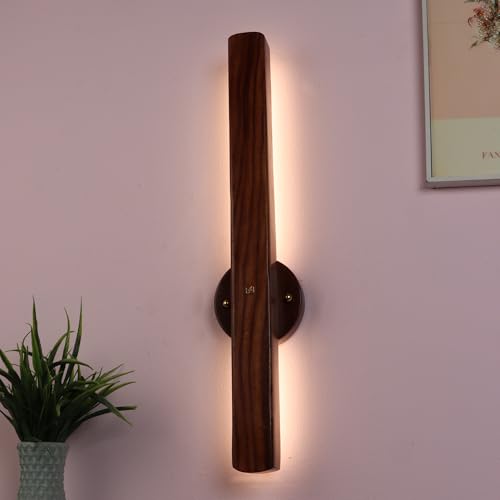 Green House Handmade Sheesham Wood Linear Highlighter Wall Light ...