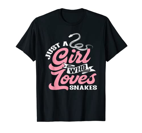 Just A Girl Who Loves Snakes - Regalo divertido para mujeres y niños Camiseta