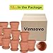 vensovo 3 inch Terracotta Clay Pots for Plants with Saucer - 12 Pack Small Terra Cotta Planter Great for Garden Windowsill Indoor & Outdoor Wedding Favors Gifts