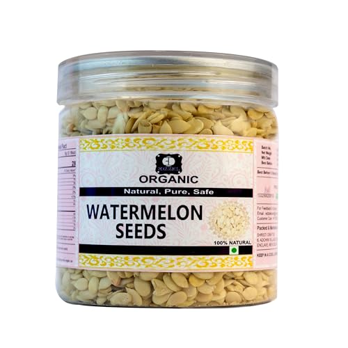 EDZZEL Natural Watermelon Seeds | Indian Origin | Edible Seeds | Unsalted Seeds | ( Pack of 1 ) 250 Gm