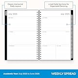 Blue Sky 2025-2026 Weekly and Monthly Academic Year Planner Calendar, July 2025 - June 2026, 5" x 8", Flexible Cover, Wirebound, Laminated Tabs, Enterprise (Enterprise 2025-2026, 5" x 8") - Image 3