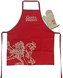 Cuenta con los colores y el logotipo de House Lannister